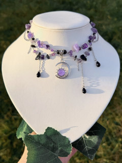 Náhrdelník “Lunaris” s ametystem 🔮💜🌙